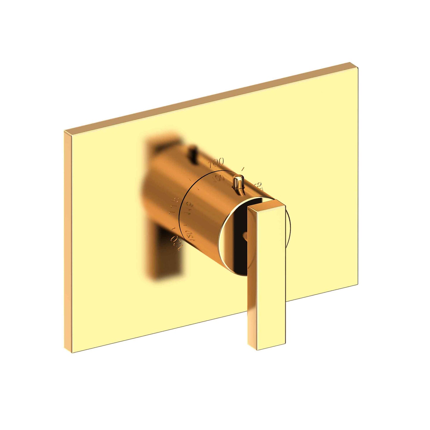 Newport Brass 3-2044TS Secant 3/4" Rectangular Thermostatic Trim Plate With Handle