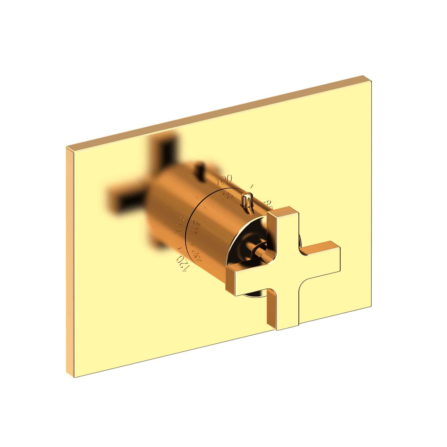 Newport Brass 3-2064TS Secant 3/4" Rectangular Thermostatic Trim Plate with Handle