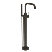 Load image into Gallery viewer, Newport Brass 1400-4261 East Square Exposed Tub and Hand Shower Set - Free Standing