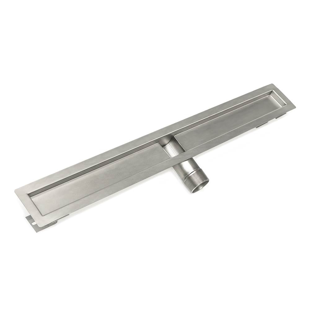 Infinity Drain OCH 6524 SS 24" OC Channel 1" High in Satin Stainless w/TNAS-T