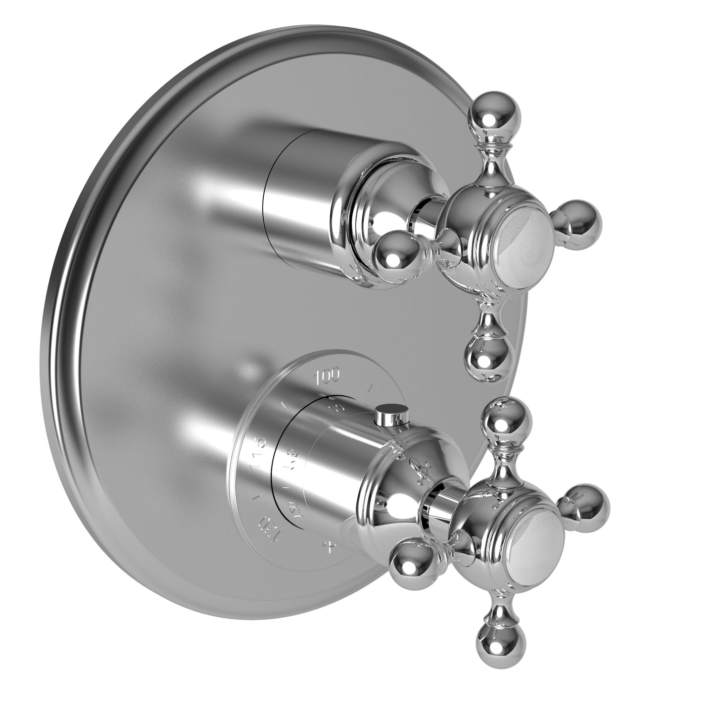 Newport Brass 3-1763TR Victoria 1/2" Round Thermostatic Trim Plate with Handle