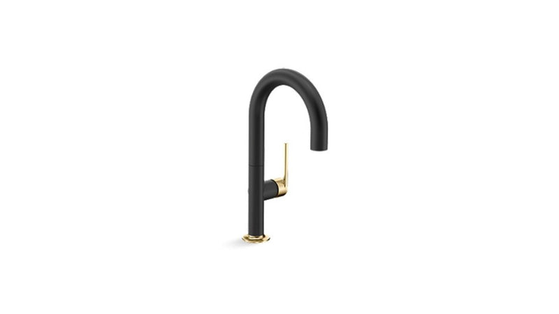 Kallista P23175-2MB-BL Juxtapose Bar Faucet in Matte Black