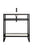 James Martin C105-V31.5-MBK-P Boston 31.5" Single Console