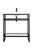 James Martin Boston 31.5" Single Console Vanity With Storage and Top