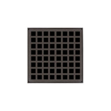 Load image into Gallery viewer, Infinity Drain QD 5-2P 5” x 5” QD 5 - Strainer - Squares Pattern &amp; 2&quot; Throat w/PVC Drain Body 2” Outlet