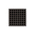 Infinity Drain QD 5-2A 5” x 5” QD 5 - Strainer - Squares Pattern & 2" Throat w/ABS Drain Body 2” Outlet