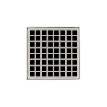 Load image into Gallery viewer, Infinity Drain QD 5-2P 5” x 5” QD 5 - Strainer - Squares Pattern &amp; 2&quot; Throat w/PVC Drain Body 2” Outlet