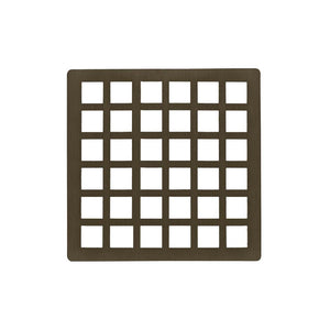 Infinity Drain QS 4 4” Strainer - Squares Pattern for Q 4, QD 4, QDB 4