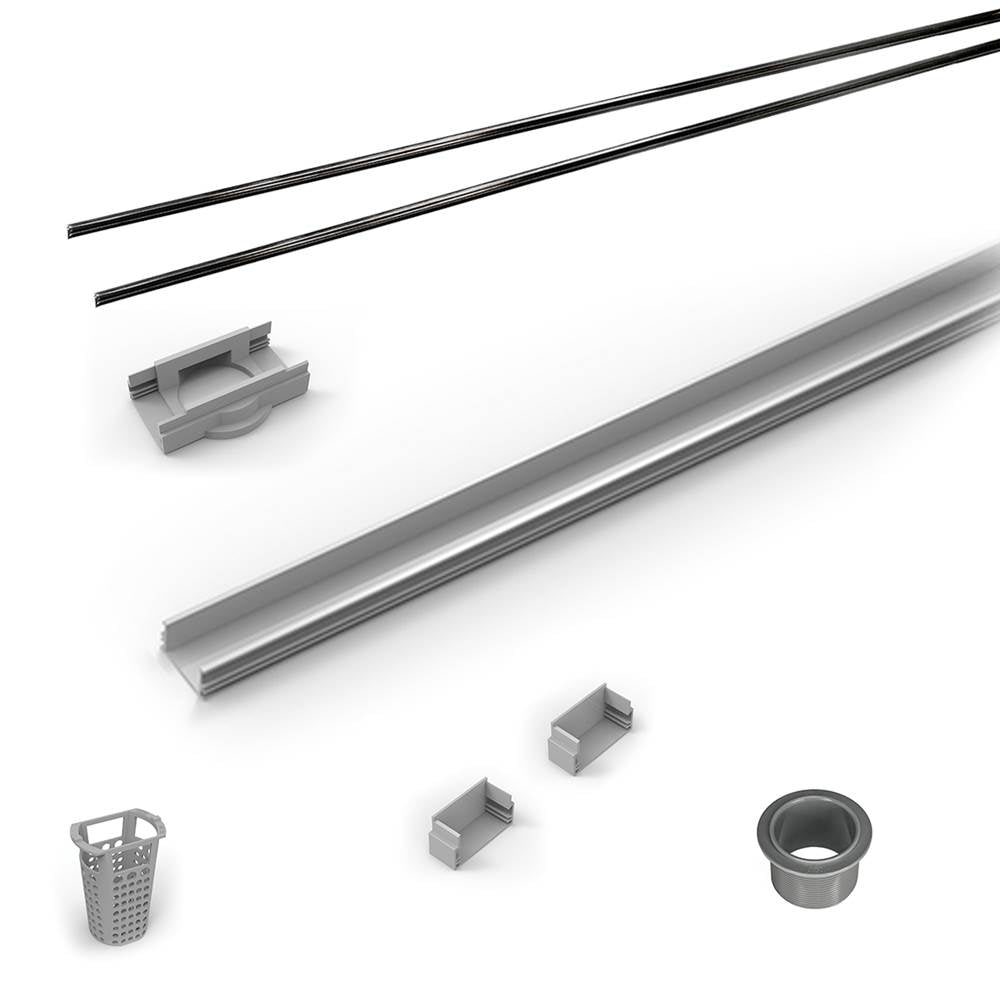 Infinity Drain RG-L 3896 96" PVC Component Only Kit for S-LAG 38 and S-LT 38 series. - Parent