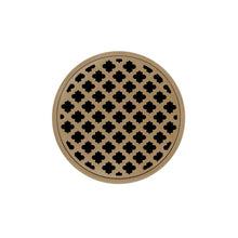 Load image into Gallery viewer, Infinity Drain RMD 5-3I 5” x 5” RMD 5 - Strainer - Moor Pattern &amp; 4&quot; Throat w/Cast Iron Drain Body 3” Outlet