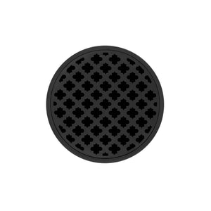 Infinity Drain RMDB 5-A 5” x 5” RMD 5 - Strainer - Moor Pattern & 2" Throat w/ABS Bonded Flange 2”, 3”, & 4” Outlet
