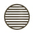 Infinity Drain RNS 5 5” Strainer - Lines Pattern for RN 5, RND 5, RNDB 5