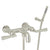 Rohl A2302LM San Giovanni Exposed Wall Mount Tub Filler