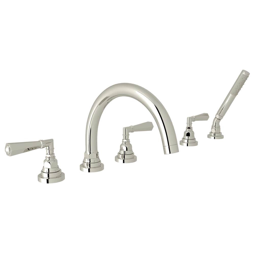 Rohl A2314LM San Giovanni 5-Hole Deck Mount Tub Filler