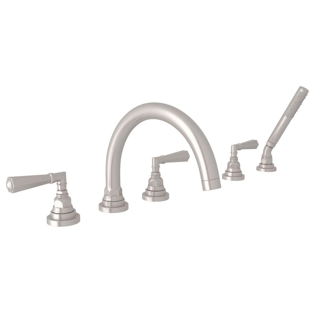 Rohl A2314LM San Giovanni 5-Hole Deck Mount Tub Filler