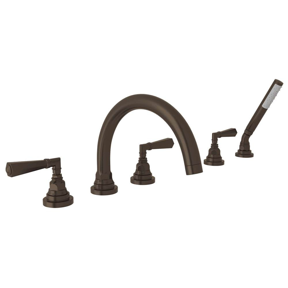 Rohl A2314LM San Giovanni 5-Hole Deck Mount Tub Filler