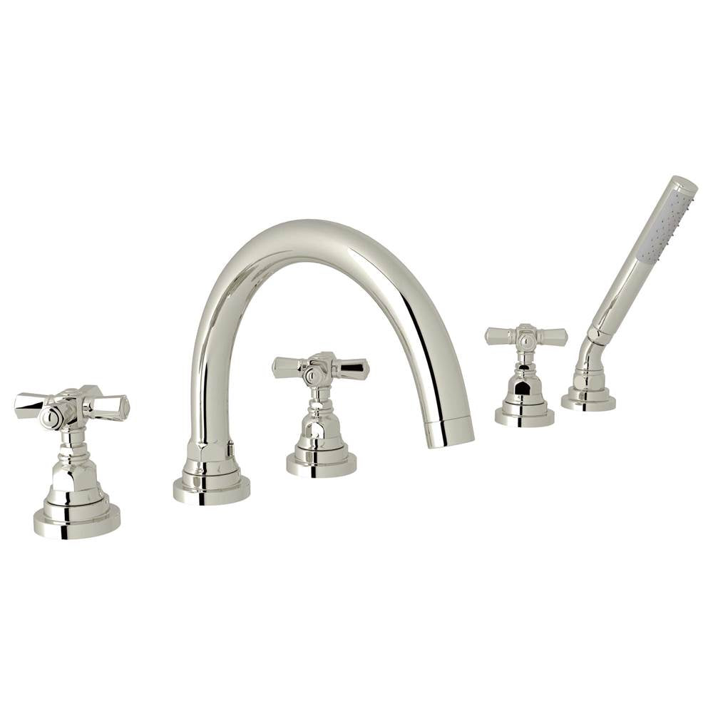 Rohl A2314XM San Giovanni 5-Hole Deck Mount Tub Filler