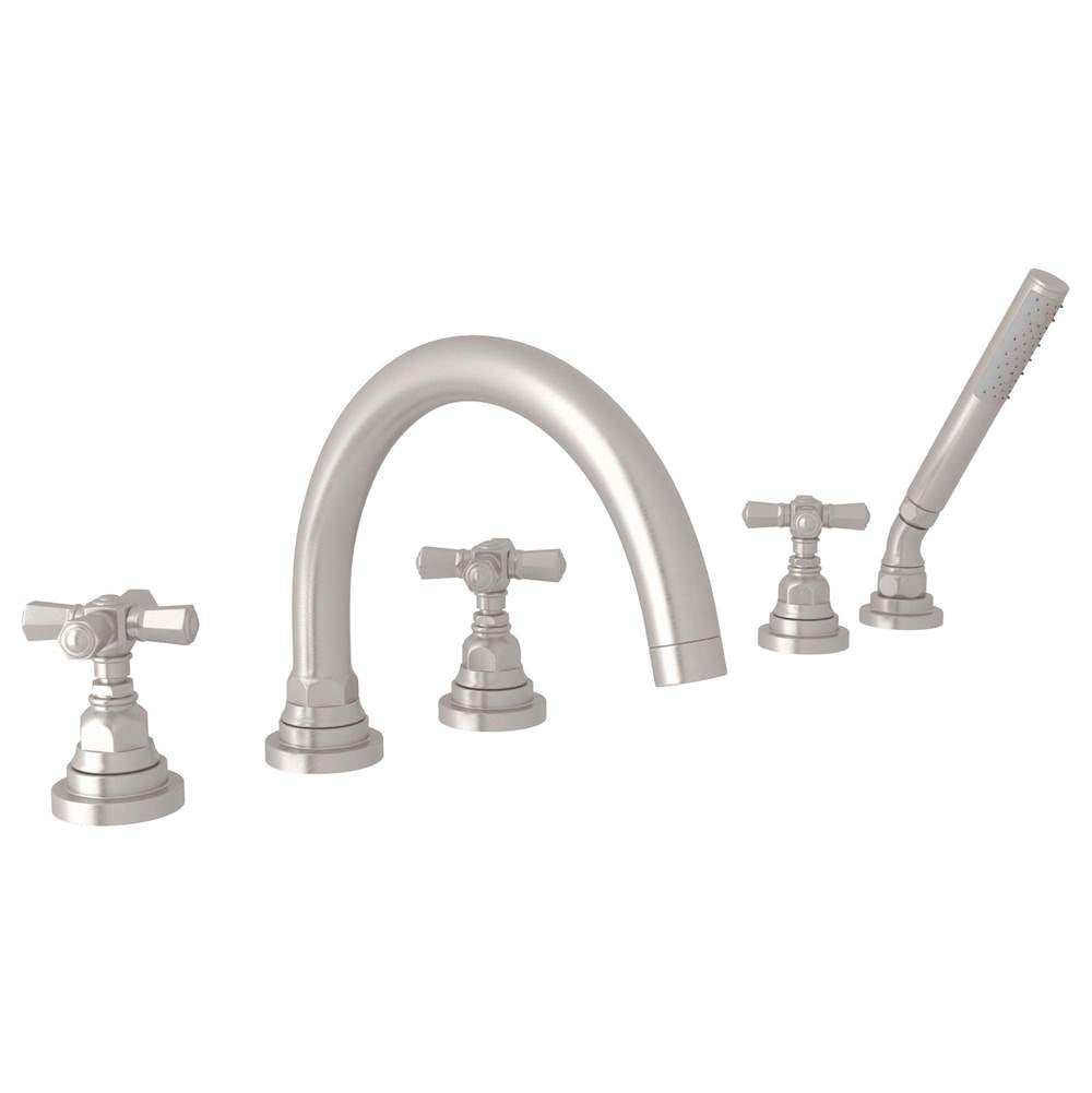 Rohl A2314XM San Giovanni 5-Hole Deck Mount Tub Filler