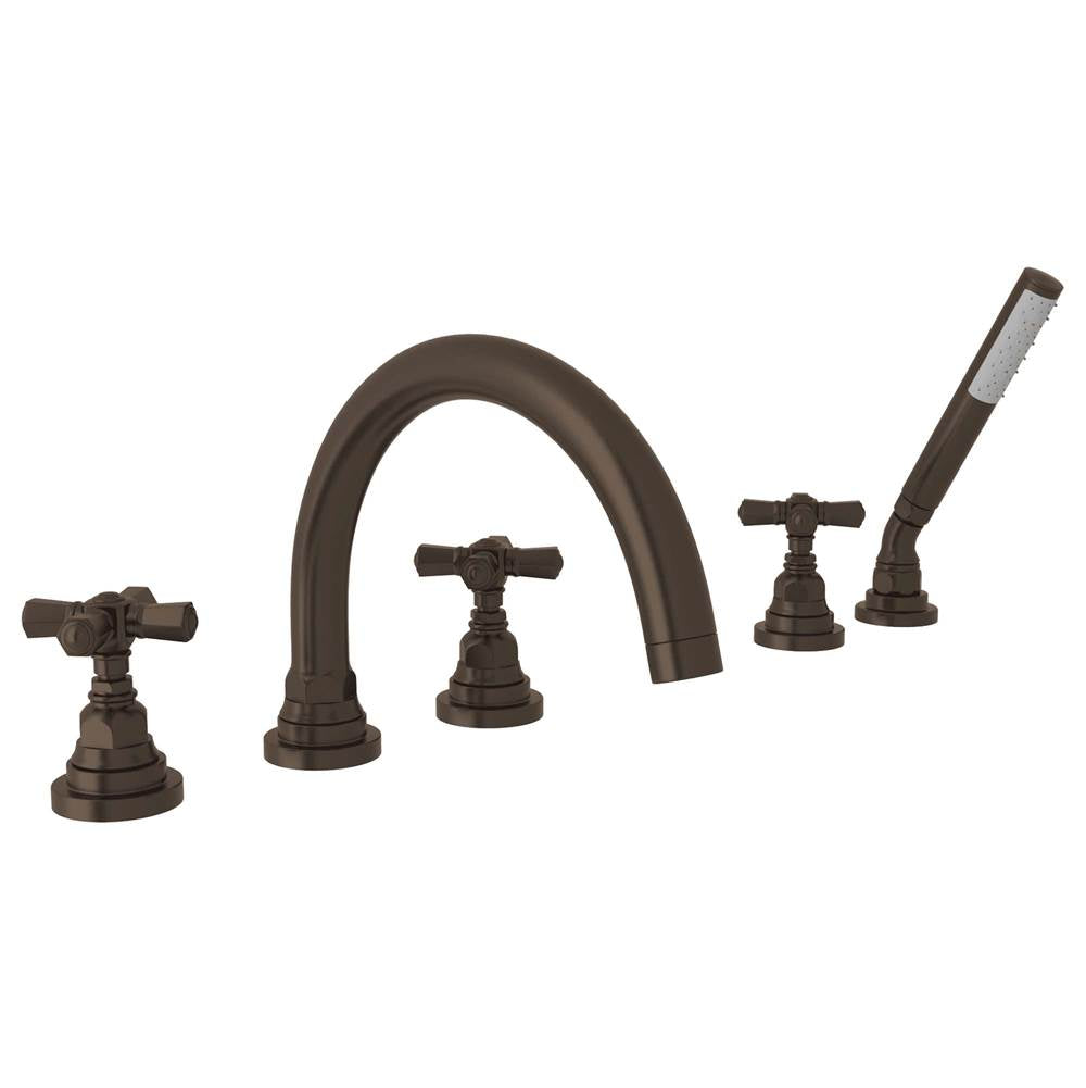 Rohl A2314XM San Giovanni 5-Hole Deck Mount Tub Filler