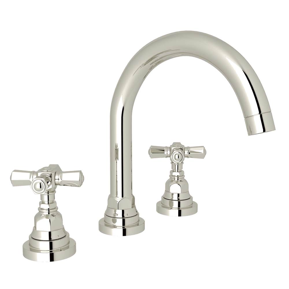 Rohl A2328XM-2 San Giovanni Widespread Lavatory Faucet With C-Spout
