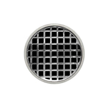 Load image into Gallery viewer, Infinity Drain RQD 5-3I 5” x 5” RQD 5 - Strainer - Squares Pattern &amp; 4&quot; Throat w/Cast Iron Drain Body 3” Outlet