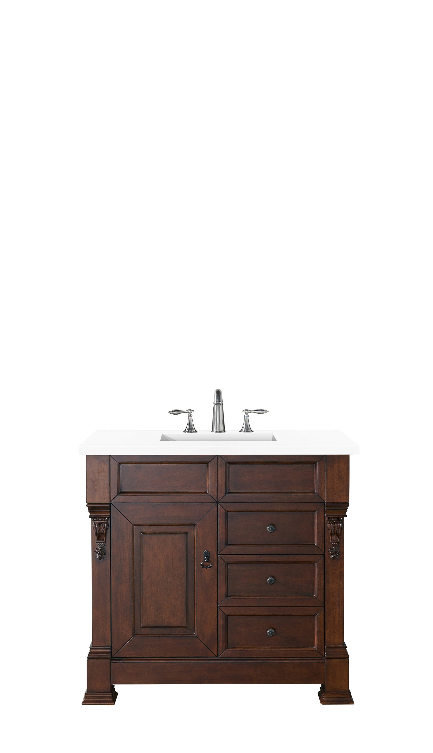 James Martin 147-114-55-3WZ Brookfield 36" Single Vanity With 3 CM Top