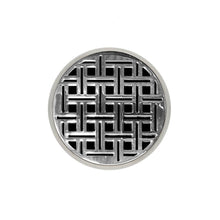Load image into Gallery viewer, Infinity Drain RVD 5-2I 5” x 5” RVD 5 - Strainer - Weave Pattern &amp; 2&quot; Throat w/Cast Iron Drain Body 2” Outlet