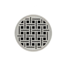 Load image into Gallery viewer, Infinity Drain RVD 5-2I 5” x 5” RVD 5 - Strainer - Weave Pattern &amp; 2&quot; Throat w/Cast Iron Drain Body 2” Outlet