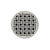 Infinity Drain RVD 5-2A 5” x 5” RVD 5 - Strainer - Weave Pattern & 2" Throat w/ABS Drain Body 2” Outlet