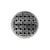 Infinity Drain RVD 5-3I 5” x 5” RVD 5 - Strainer - Weave Pattern & 4" Throat w/Cast Iron Drain Body 3” Outlet