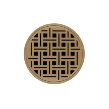 Load image into Gallery viewer, Infinity Drain RVD 5-3I 5” x 5” RVD 5 - Strainer - Weave Pattern &amp; 4&quot; Throat w/Cast Iron Drain Body 3” Outlet