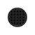 Infinity Drain RVDB 5-S  5" Round RVDB 5 Complete Kit with Weave Pattern Decorative Plate  with Stainless Steel Bonded Flange Drain Body, 2" No Hub Outlet - Parent