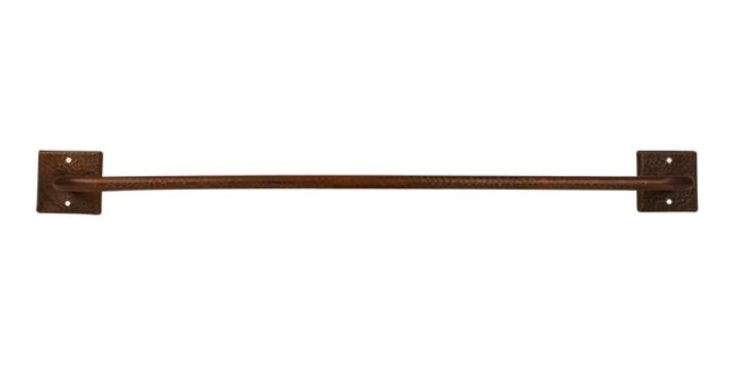 Premier Copper 30" Hand Hammered Copper Towel Bar
