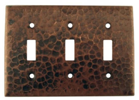 Premier Copper Triple Toggle Switch Cover ST3