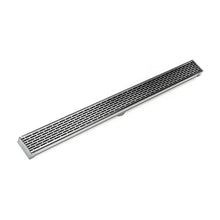 Load image into Gallery viewer, Infinity Drain S-LT 6560  60&quot; S-PVC Series Low Profile Complete Kit with 2 1/2&quot; Perforated Offset Slot Grate