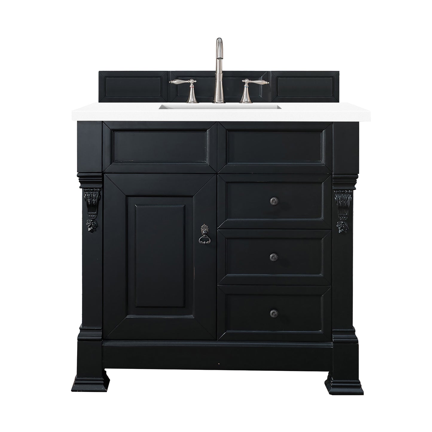 James Martin 147-114-55-3WZ Brookfield 36" Single Vanity With 3 CM Top