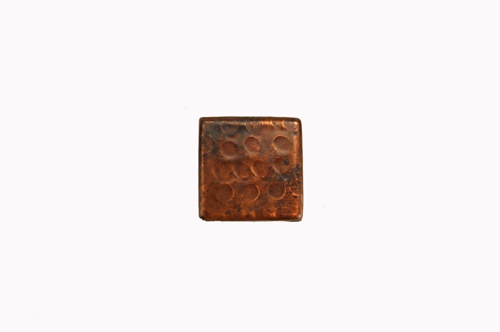 Premier 2" x 2" Copper Hammered Tile T2DBH