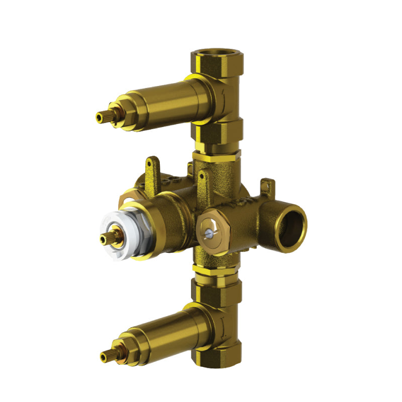 Flusso TVH.4401 3/4" Thermostatic Valve - 2 Outputs