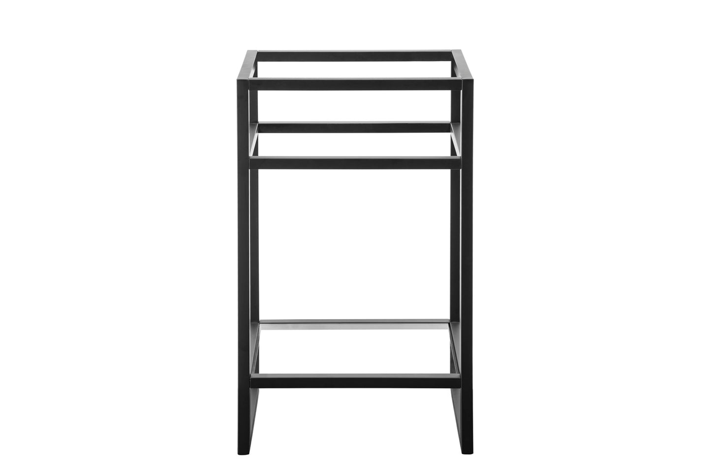 James Martin C105V20MBKSCGWWG Boston 20" Single Console Vanity Matte Black With Glossy White Storage With Top - Parent