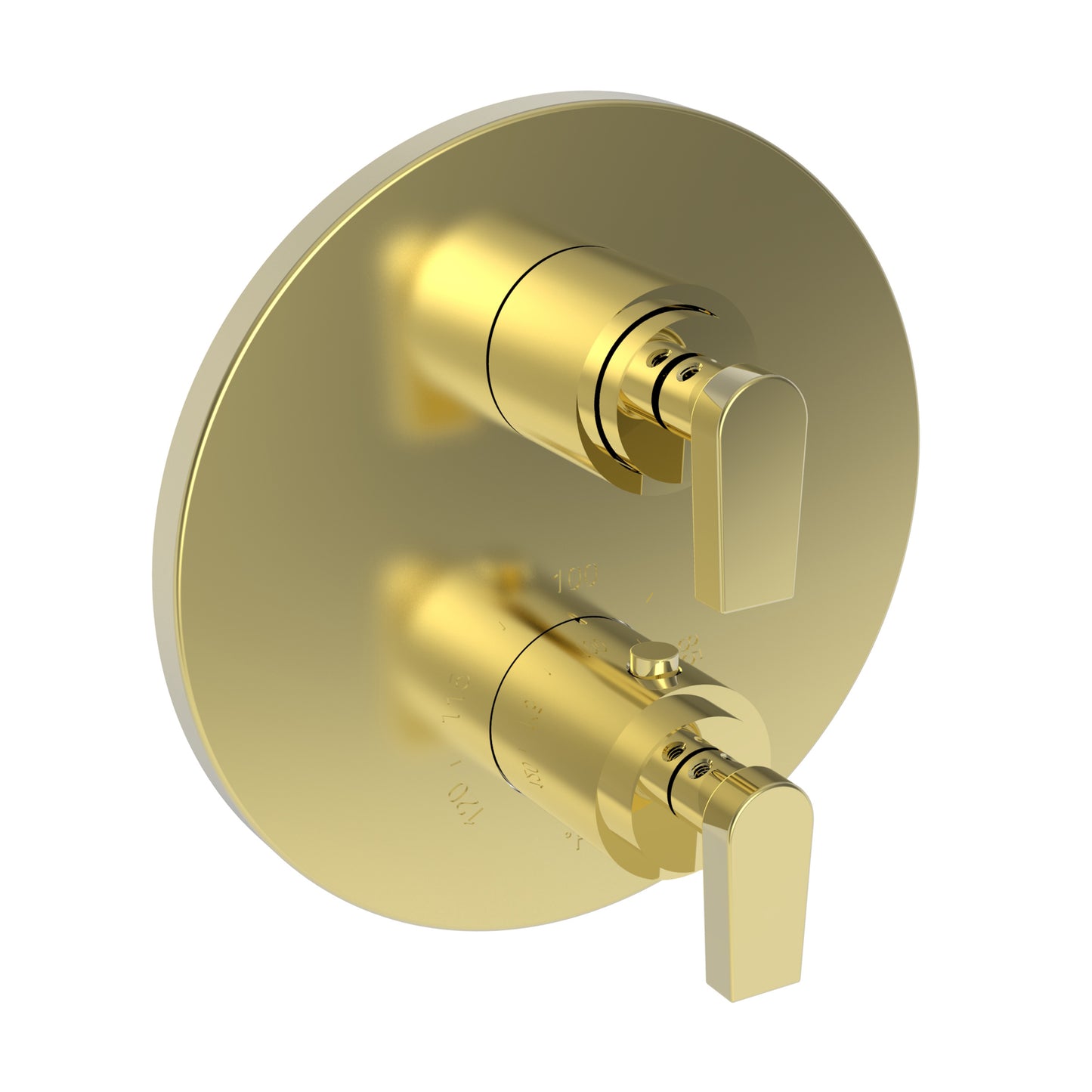 Newport Brass 3-2973TR Dorrance 1/2" Round Thermostatic Trim Plate With Handle - Parent