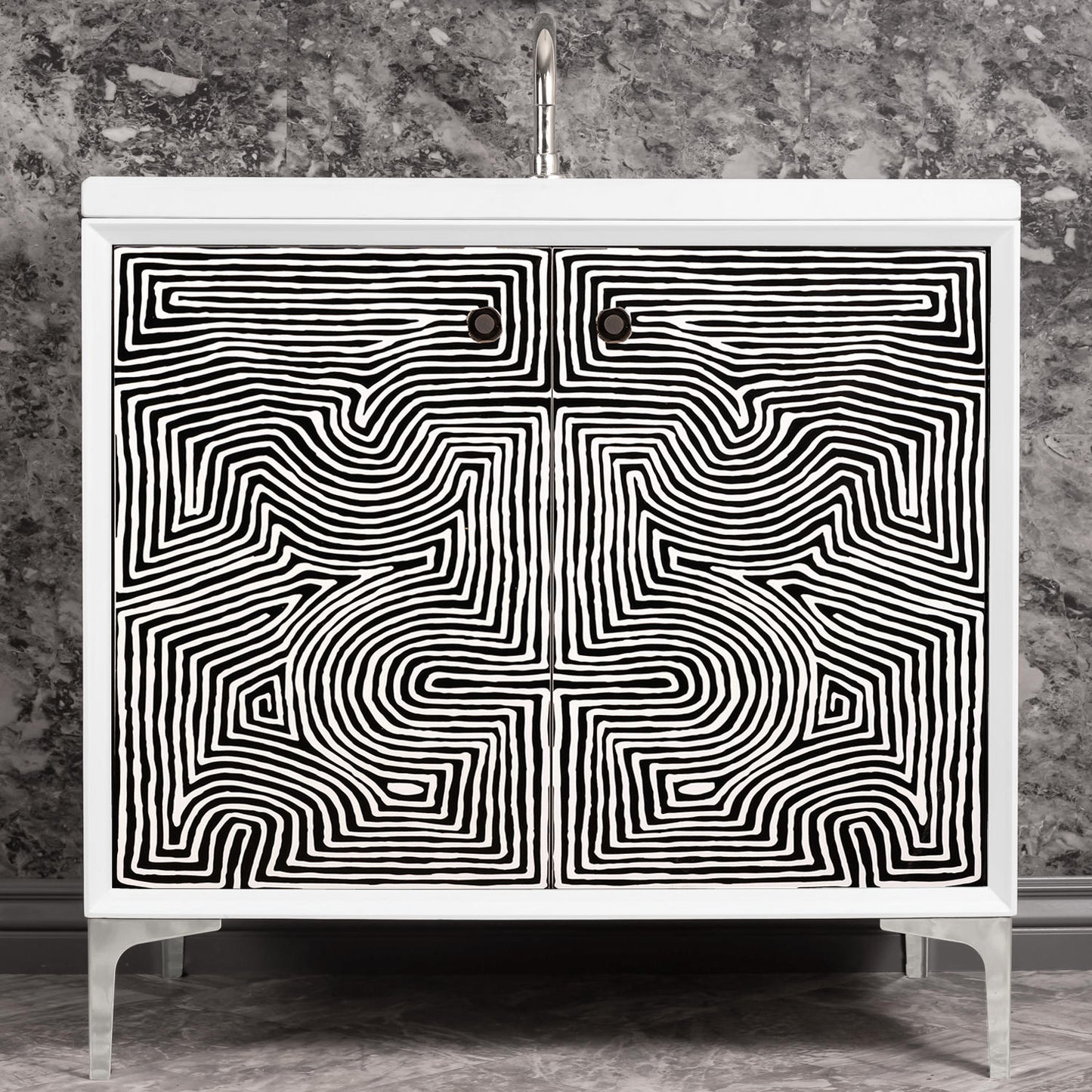 Linkasink VAN36W-003 Kuba 36 Wide Vanity, 36 X 22 X 33.5 (Without Vanity Top)