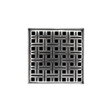 Load image into Gallery viewer, Infinity Drain VD 5-2P 5” x 5” VD 5 - Strainer - Weave Pattern &amp; 2&quot; Throat w/PVC Drain Body 2” Outlet