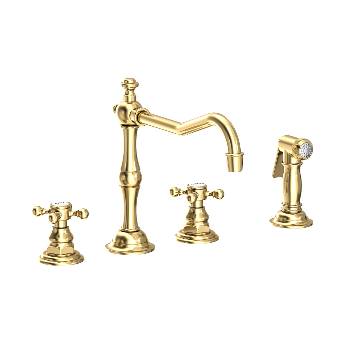 Newport Brass 943 Chesterfield Kitchen Faucet with Side Spray - Parent
