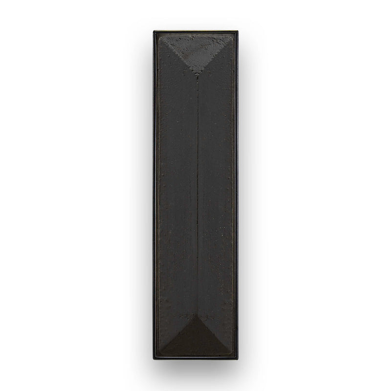 Linkasink VH007BC-04 8 Artisan Glass Prism Hardware - Matte Black with Black Prism Glass