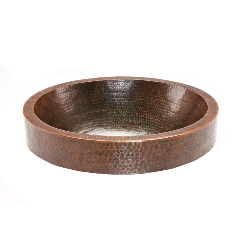 Premier Oval Skirted Vessel Copper Sink VO18SKDB