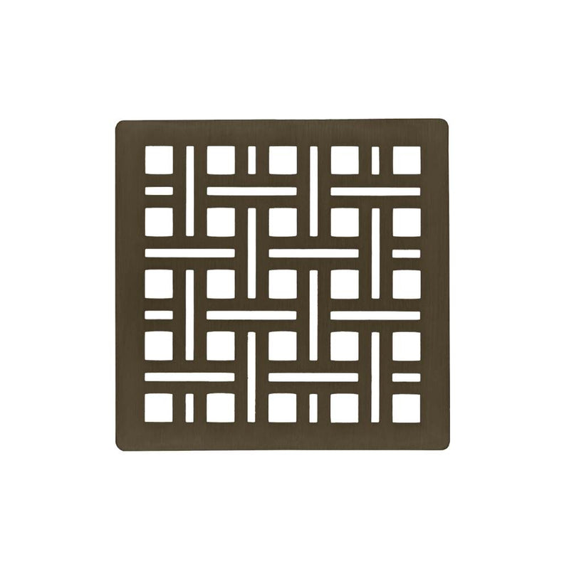 Infinity Drain VS 4 4” Strainer - Weave Pattern for V 4, VD 4, VDB 4