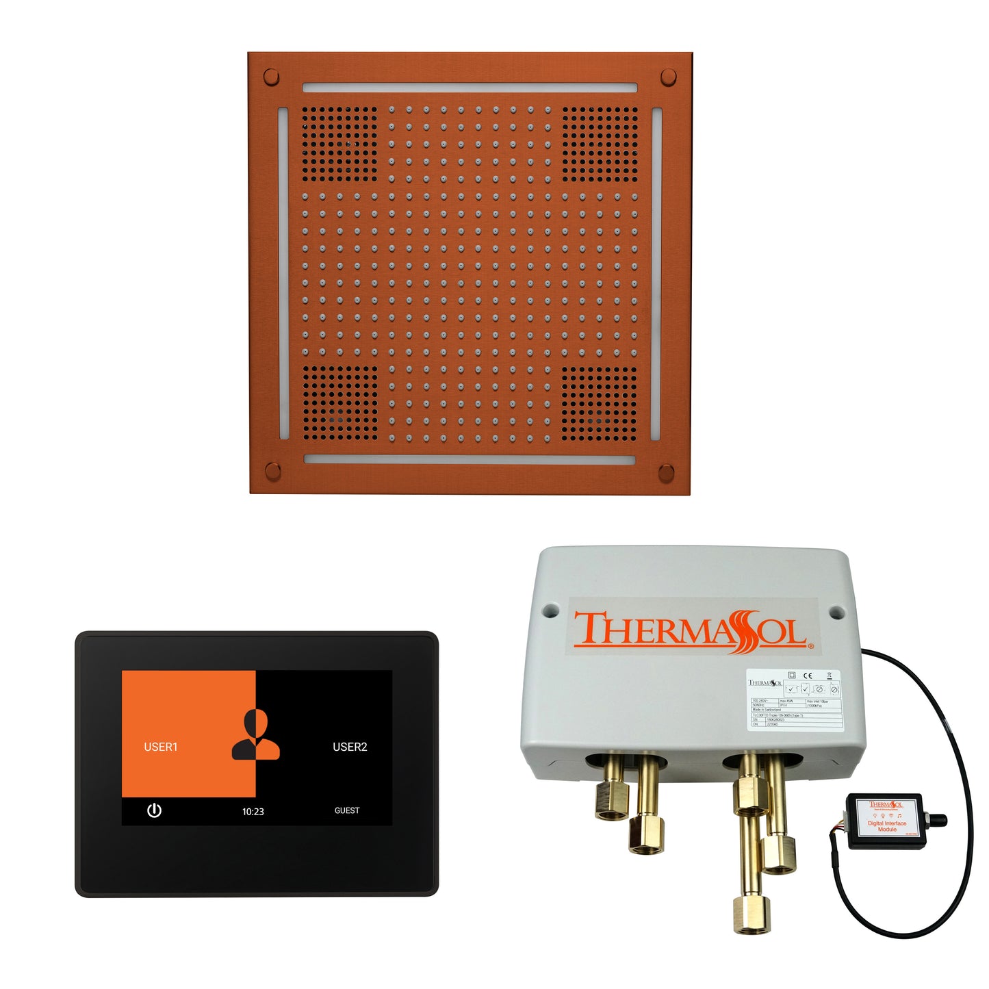 Thermasol WHSP7S - The Wellness Hydrovive Shower Package with 7" ThermaTouch Square - Parent