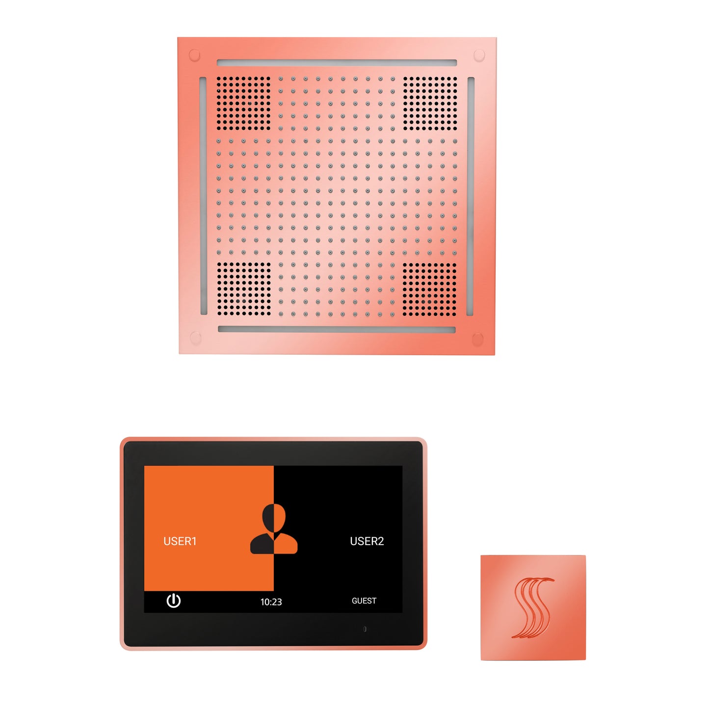Thermasol WHSTP10S - The wellness Hydrovive Steam Package with 10" ThermaTouch Square