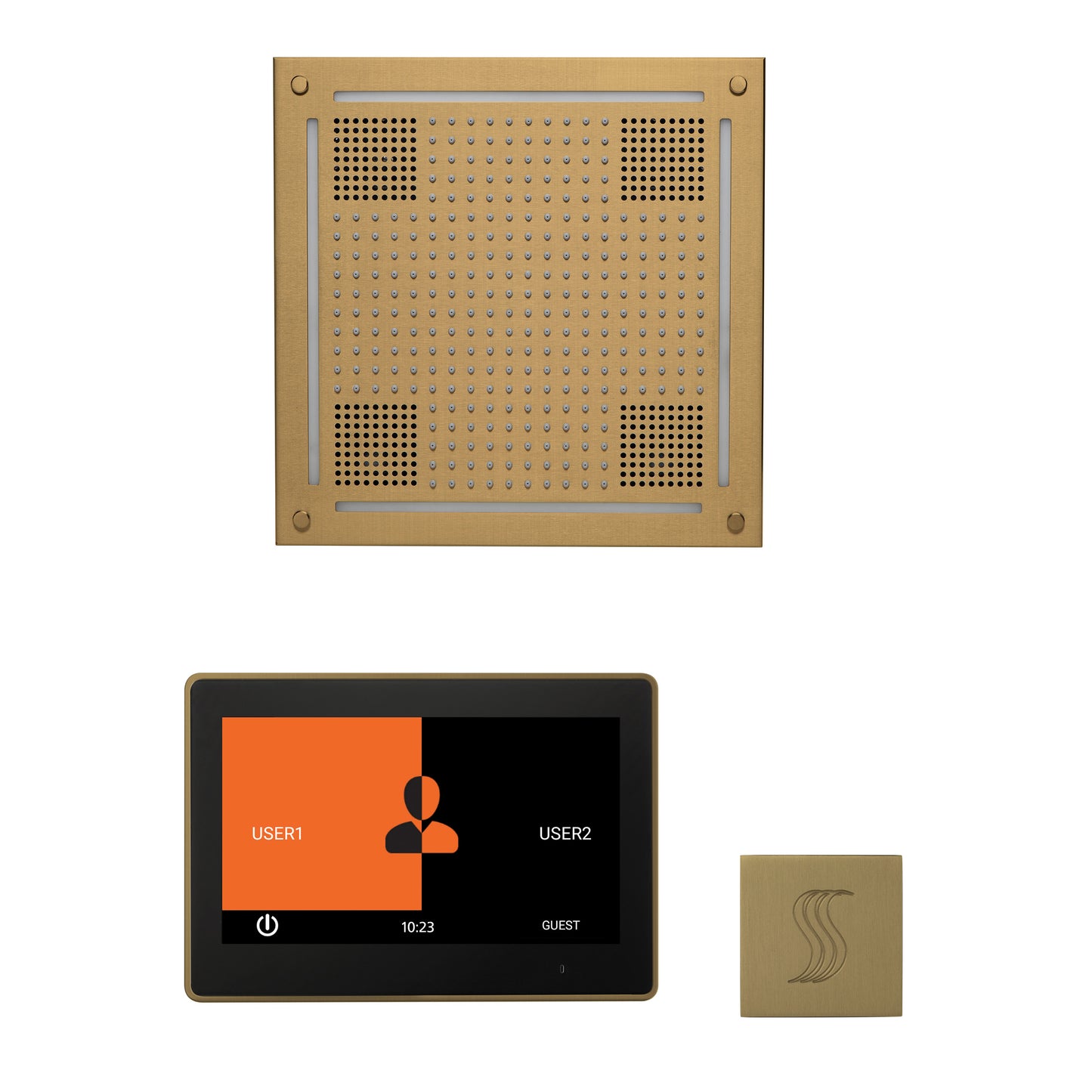 Thermasol WHSTP10S - The wellness Hydrovive Steam Package with 10" ThermaTouch Square