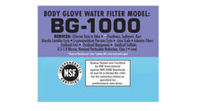 Load image into Gallery viewer, Water Inc WI-BG1000 Level 1 Body Glove Filtration System
